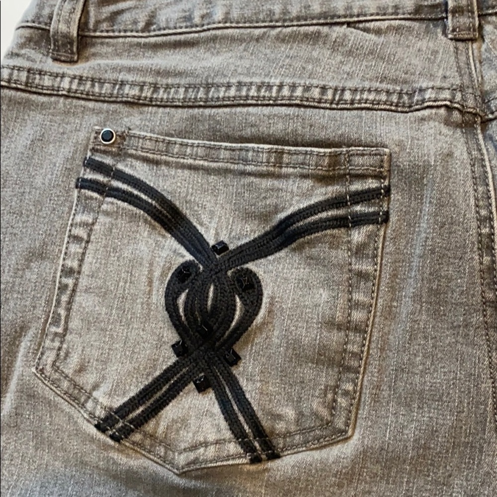 Style & Co SZ 10 Faded Black/Grey Denim Jeans D3 - Picture 6 of 14